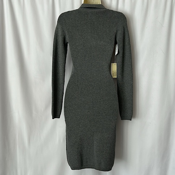Wilfred Aritzia NWT Heather Dark Grey Long Sleeve Sweater Dress **Size S** 🔥🔥 - Picture 2 of 4